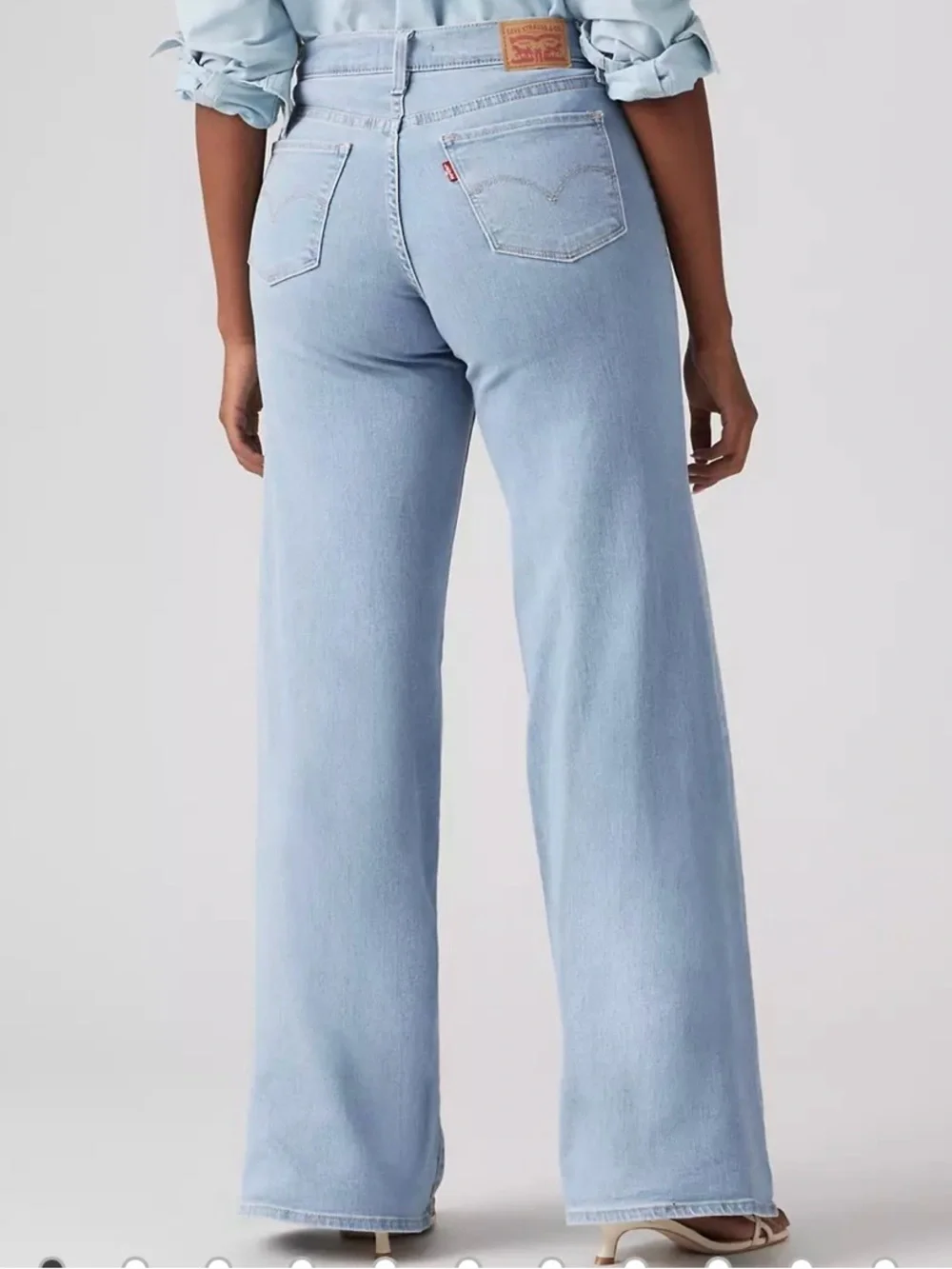 Levi's Light Blue 318 Shaping Wide Leg